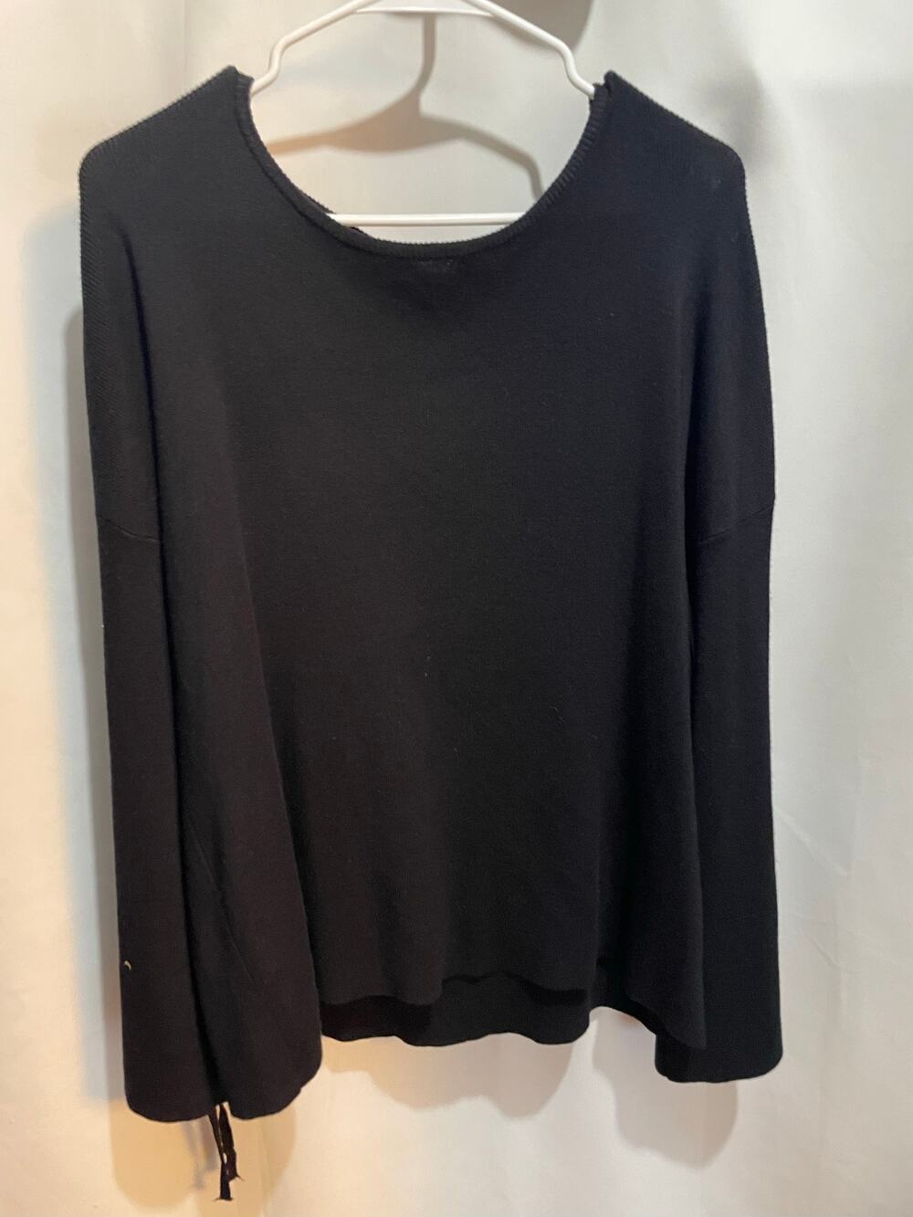 faded glory black sweater 2xl womens